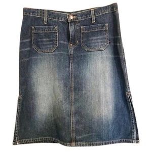 Abercrombie & Fitch Blue Jean Skirt Size 8